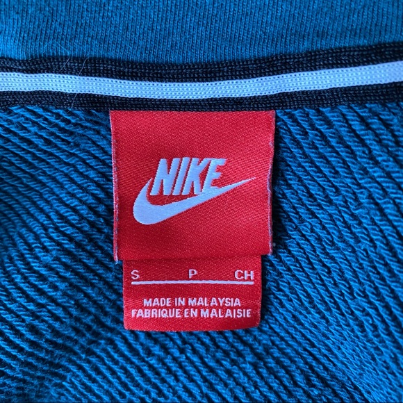 NIKE Dark Green Zip Up Hooded Sweater - Picture 9 of 12